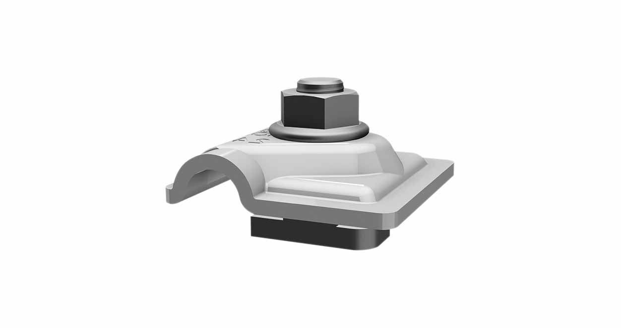 Vaillant Befestigungsklemme außen silber Befestigung Solarträgerziegel  VPE=4 St.