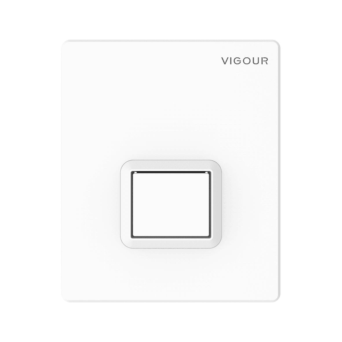 Urinal-Abdeckplatte TEES f.handbetätigte pneum.UP-Spülung weiss  VIGOUR