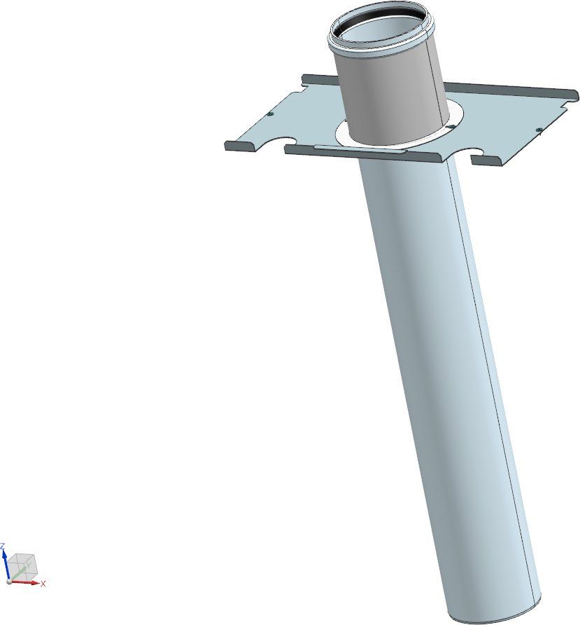 BOSCH Abgaszubehör AZB-160/V Anschlussset Abgas DN160 vertikal 150 kW