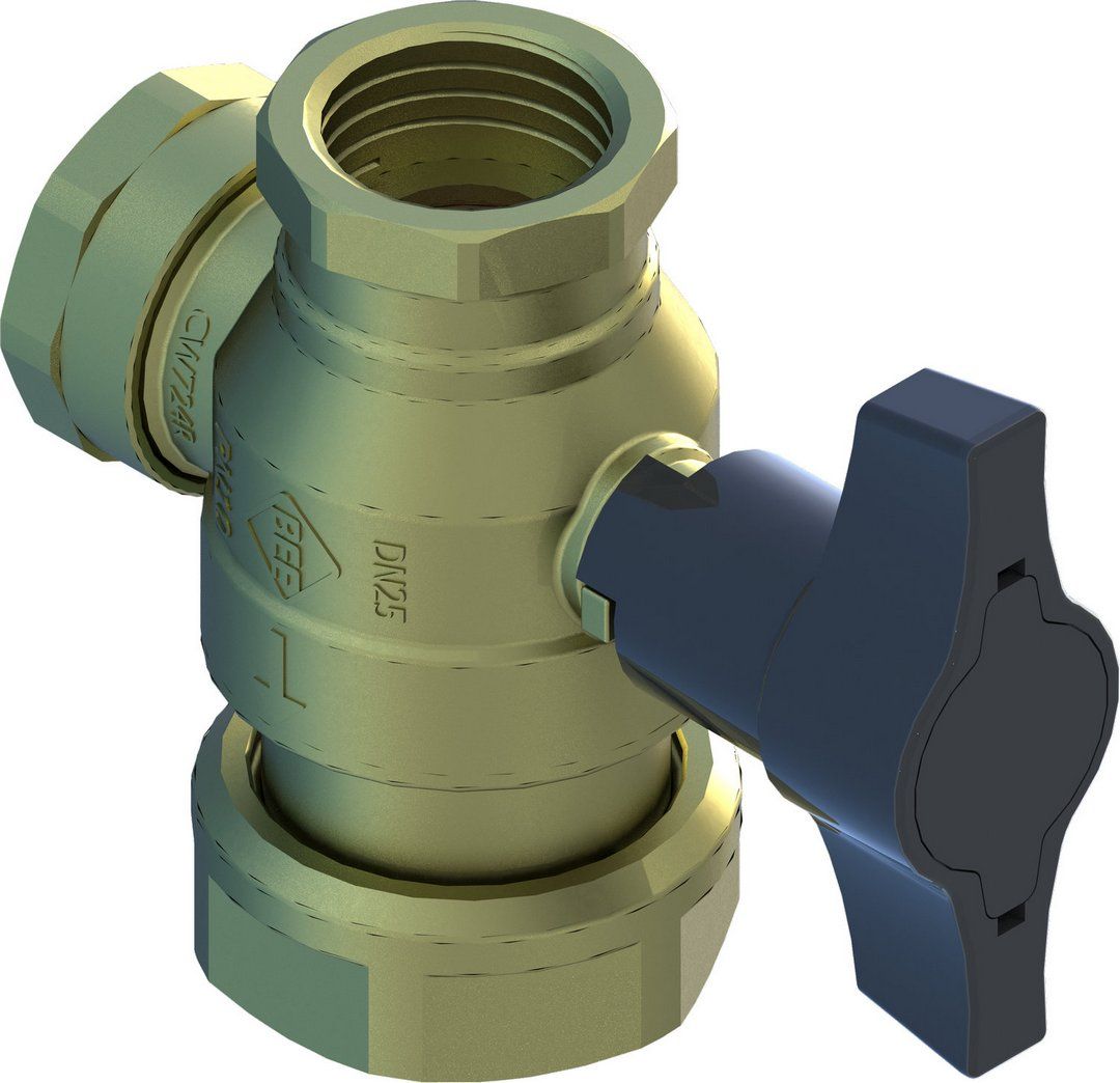 BOSCH Ersatzteil TTNR: 8738809111 Kugelventil + (Filter) G1"x 1 1/2"