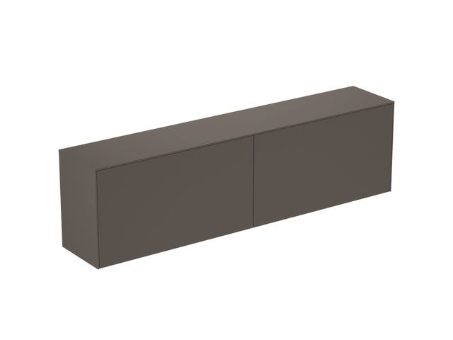 IS WT-Platte Conca ohne Ausschnitt TF030Y2, 1202x373mm Anthrazit