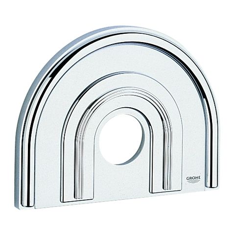 Grohe Rosette Chiara B 235 mm H 181 mm f.EHM Fertigset Brause chrom/mattchrom