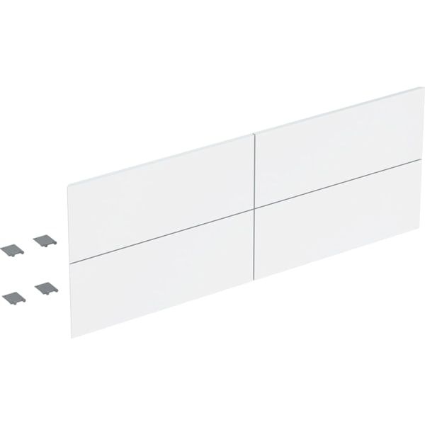 GE Set Schubl.-Frt für ONE US, 4 Schubl. für WT B: 135cm, weiß glänzend