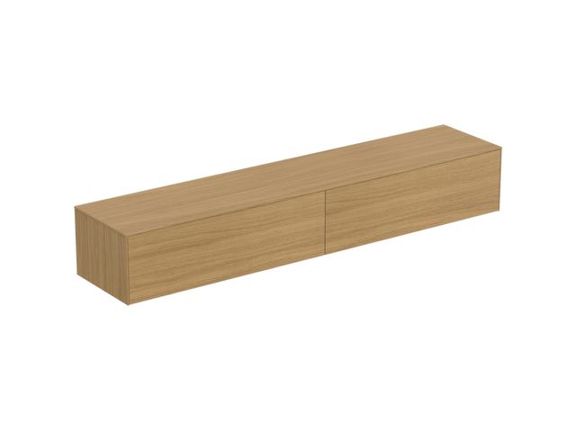 IS WT-Platte Conca ohne Ausschnitt 2387x505mm Eiche hell, Alte Nr.2019