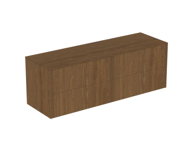IS Obere rechte Schubladenfront Conca 780x267mm Walnuss Dunkel