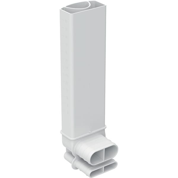 GE Überlaufbogen zu Geberit Waschbeckenanschluss Clou