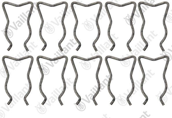 Vaillant Klemmfeder (Set a 10 Stück) Eur o Pro/Plus,APC,VSC..-C E,VKC BE,FR,IT