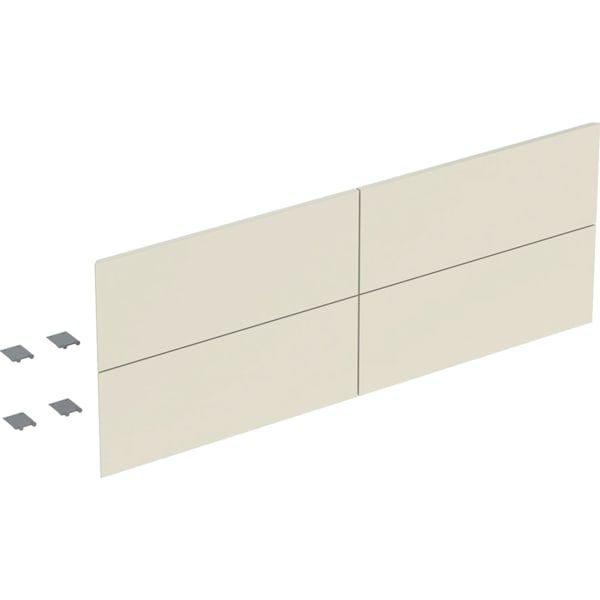 GE Set Schubl.-Frt für ONE US, 4 Schubl. für WT B: 135cm, sandgrau glänzend