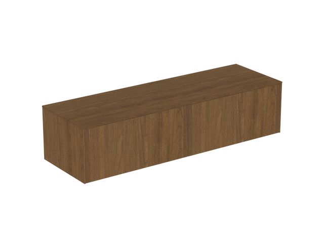 IS WT-Platte Conca ohne Ausschnitt 1587x505mm Walnuss Dunkel