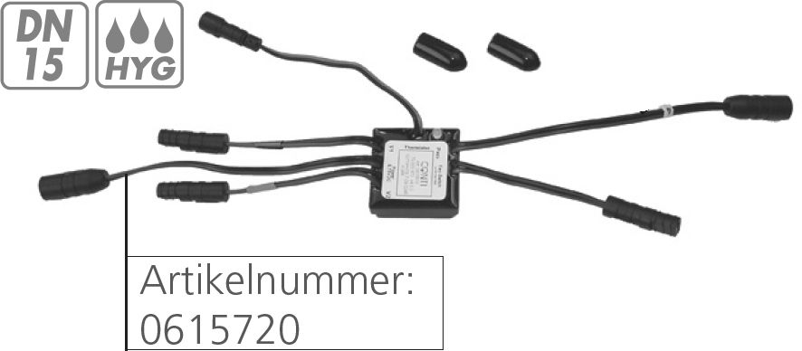 CONTI+ Steuerelektronik - Hygienespülung extern (6 Anschl.), Batterie, Netz, 6 V