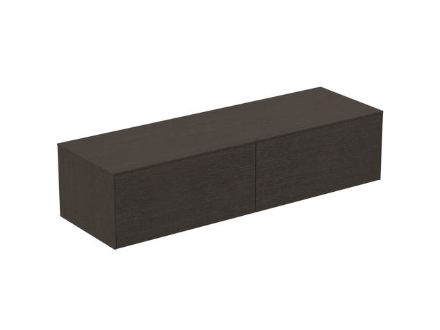 IS rechte Schubladenfront Conca für WTU 780x356mm Eiche Geflammt