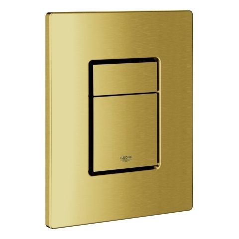 GROHE Abdeckplatte 42371 mit Drucktaste cool sunrise gebürstet