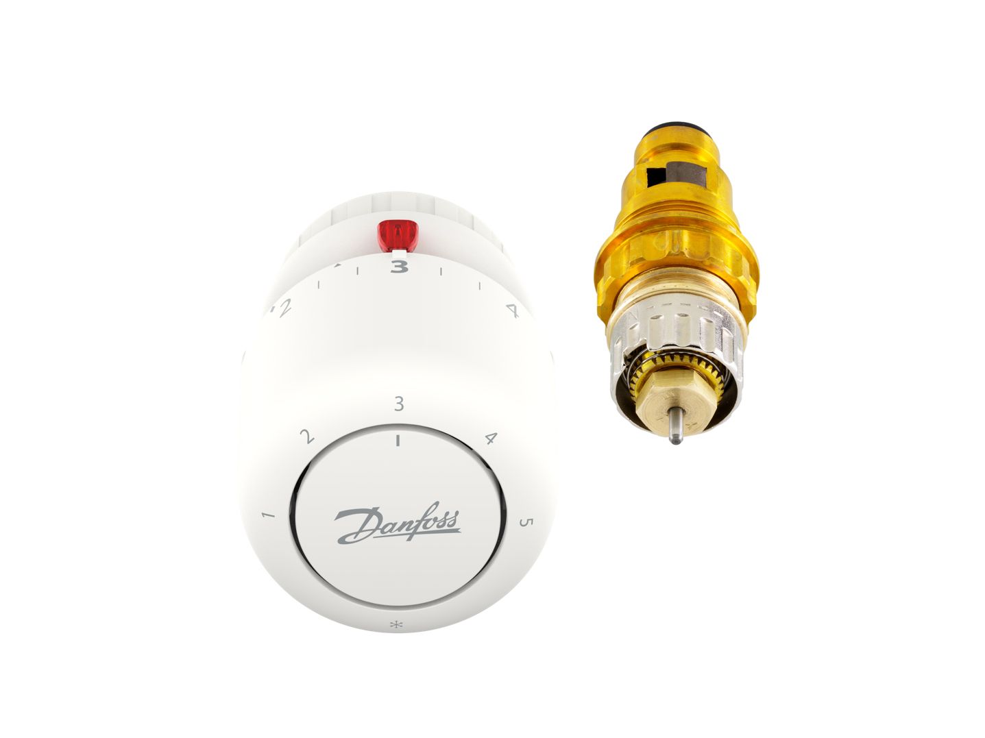 Danfoss Ventileinsatzset RAVL 10/15 Ventileinsatz und Aero Thermostatkopf