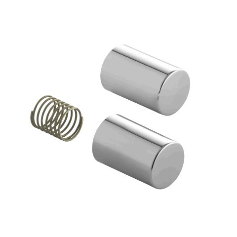 Eichelberg Druckknopf / -Feder verchromt