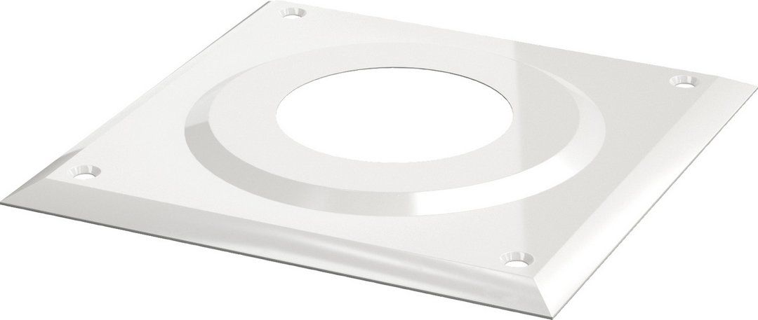 BOSCH Abgaszubehör FC-O80 Abdeckblende, 1-teilig, d:80 mm, weiß