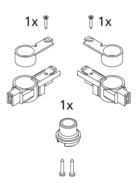 Kermi EBI2027 Set Lager oben Farbe: weiss