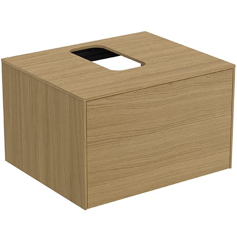 IS WT-Platte Conca mittiger Ausschnitt 602x505mm Eiche hell, Alte Nr.2019