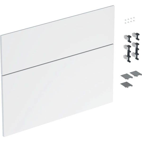GE Schubladenfront Set für iCon für WT B:75cm, weiß glänzend
