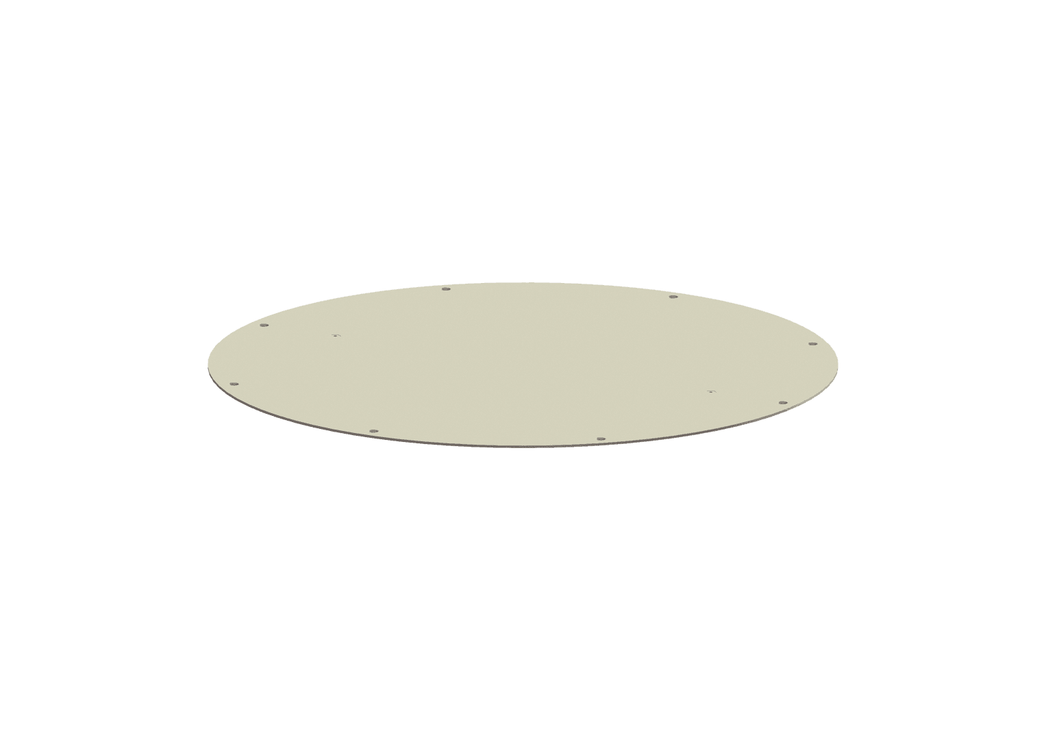 KESSEL-Abdeckplatte rund, K 3, inkl. 2 Schrauben