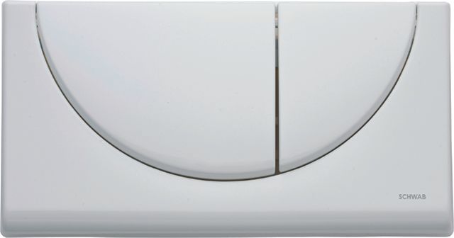 Abdeckplatte Viva f.UP-Spülkasten weiss f.Spülkasten 182.0400/192.0400 2-Mengen