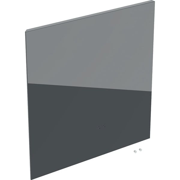 GE Tür f. Hängeschrank quadr., 45x46cm weiß / Glas