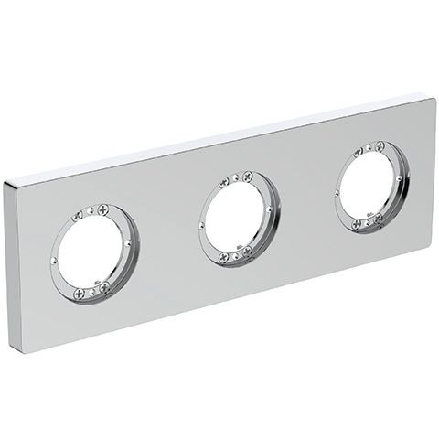 3-Loch Rosette Archimodule 83x83mm verchromt Ideal Standard