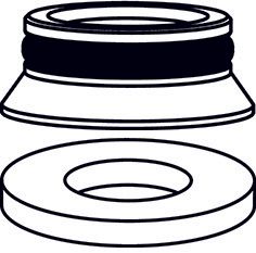 Heimeier Gummidichtung für Multilux flachdichtend