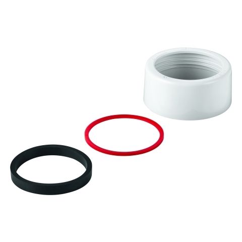 Abgangsverschraubung komplett weiss f.Grohe AP-WC-Spülkasten