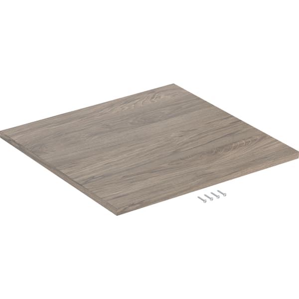 GE Abdeckplatte für iCon Seitenschrank B:45cm, Nussbaum hickory