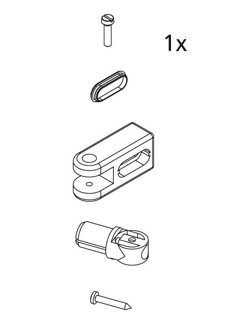 Kermi EBI2019 Set Stabilisierung Wand Farbe: weiss