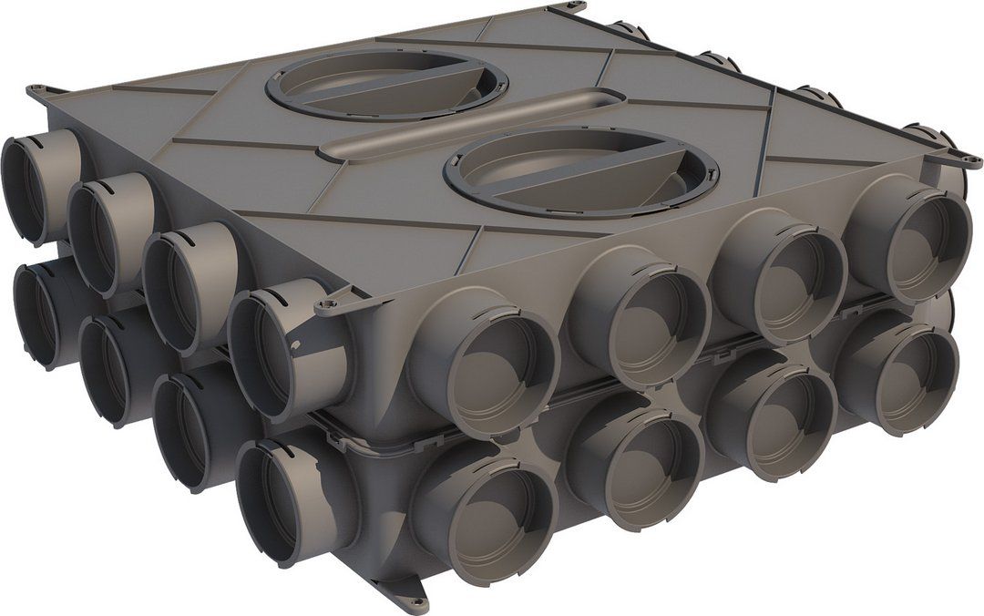 BOSCH Zubehör Wohnungslüftung VK 160 Luftverteilkasten 210x590x590 Kunststoff