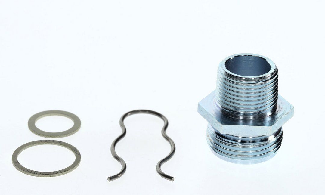 Junkers Doppelnippel-Anschlussplatte 1" x 3/4"