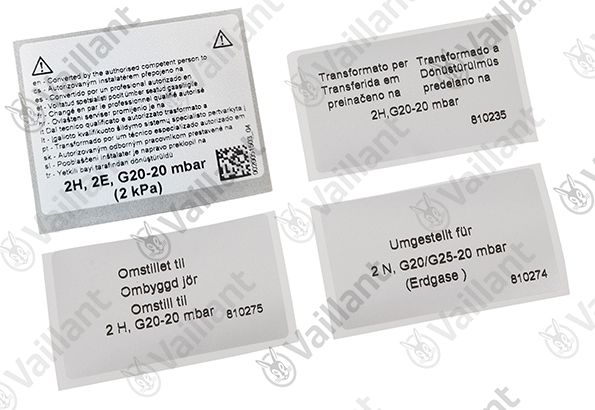 VA Umstellsatz Propan auf Erdgas VC 146,206,276,356,466/4-7 (P auf H,L )