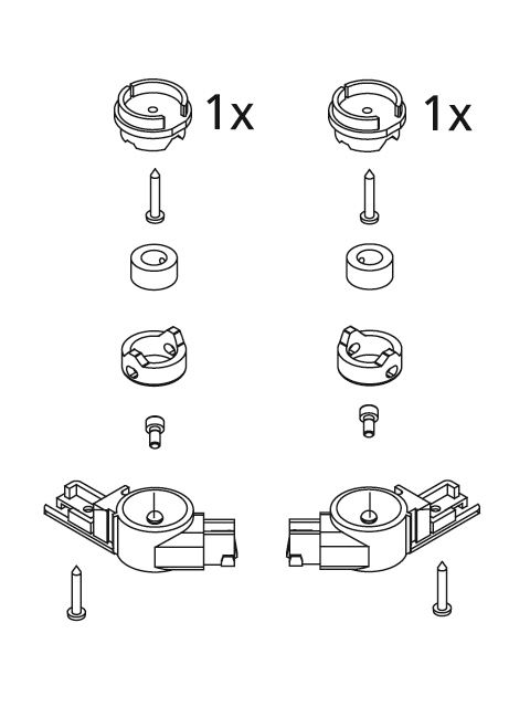 Kermi EBI2011 Set Lager unten Farbe: weiss