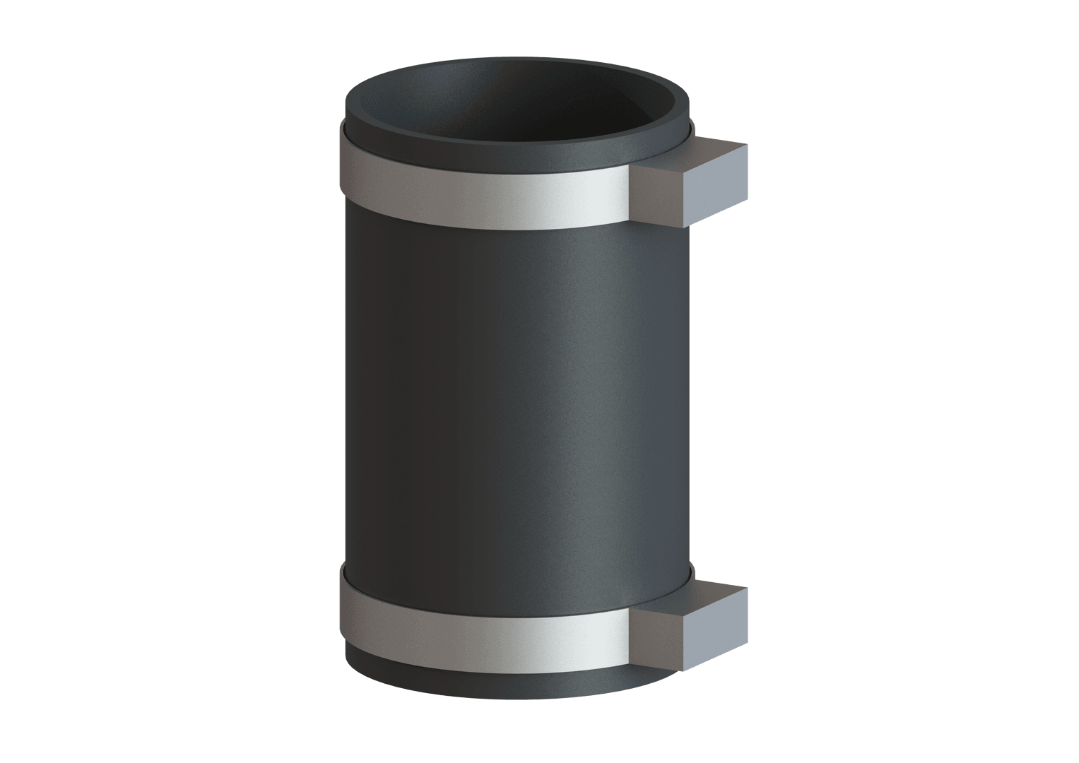 Elastische Schlauchverbindung Kessel mit 2 Schlauchschellen DN 100  L= 200mm