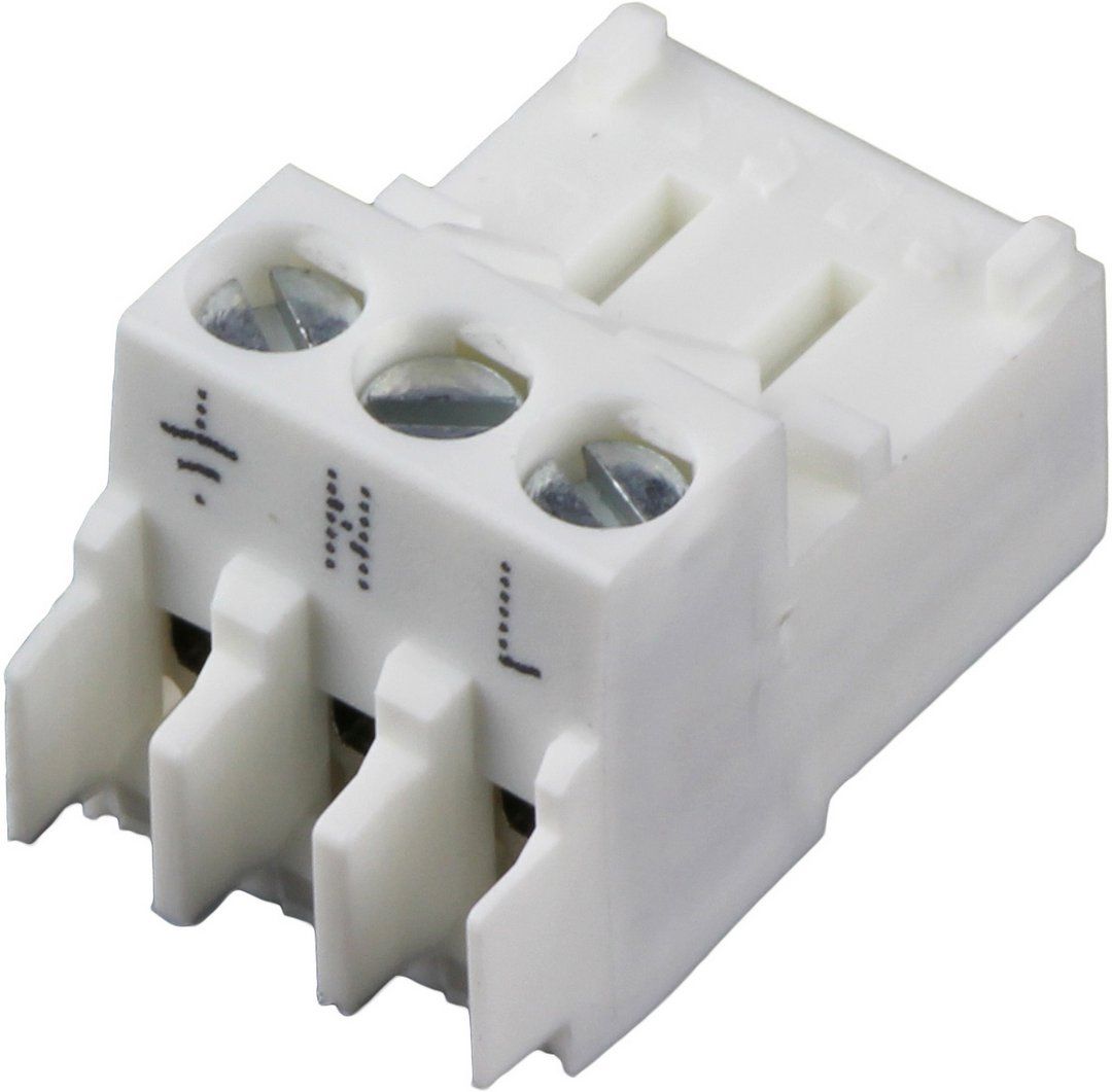 JU Anschlussklemme steckb 3-pol weiss