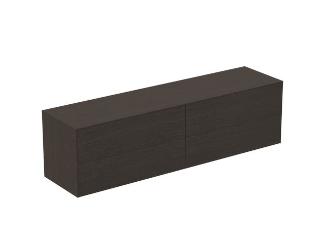 IS Obere rechte Schubladenfront Conca 980x267mm Eiche Geflammt