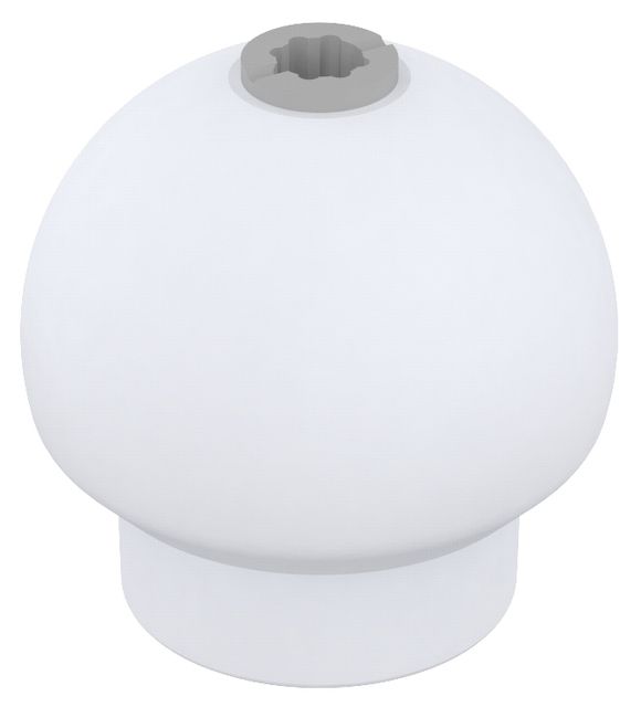 Glas f.Seifenspender Elegance Kugelform Opalglas matt Keuco