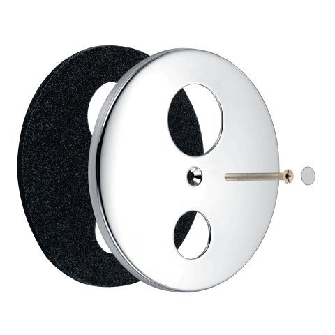 Wandrosette f.derby/DerbyTOP UP-Badebatterie verchromt VIGOUR