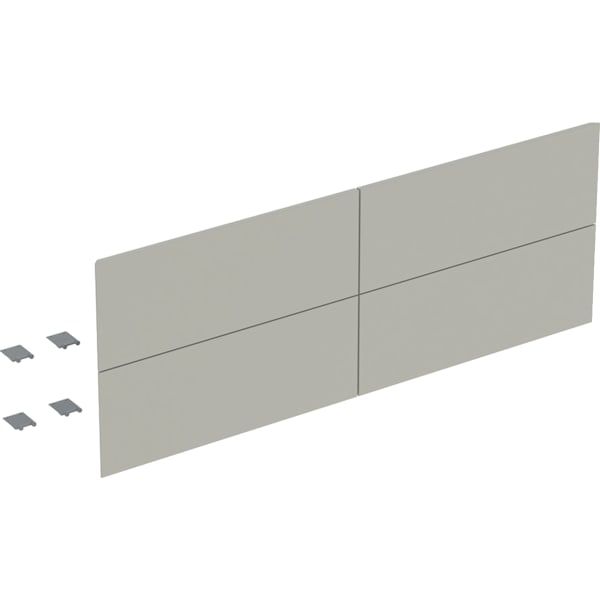GE Set Schubl.-Frt für ONE US, 4 Schubl. für WT B: 135cm, greige matt