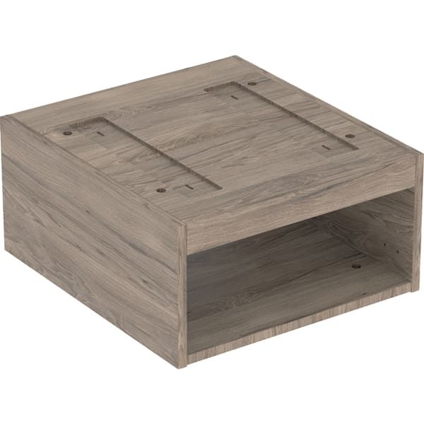 GE Korpus VariForm Unterschrank f. AS-WT mit zwei Schubladen, Nussbaum hickory