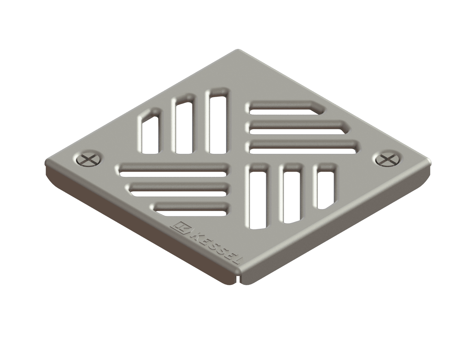 KESSEL-Schlitzrost 138x138 mm, verschraubt