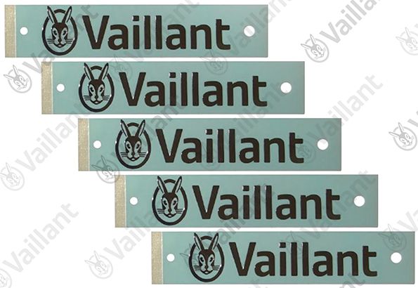 VA Firmenschild, (x5) Vaillant-Nr. 0010031281