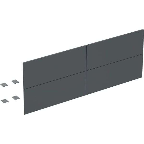 GE Set Schubl.-Frt für ONE US, 4 Schubl. für WT B:135cm, schwarz matt