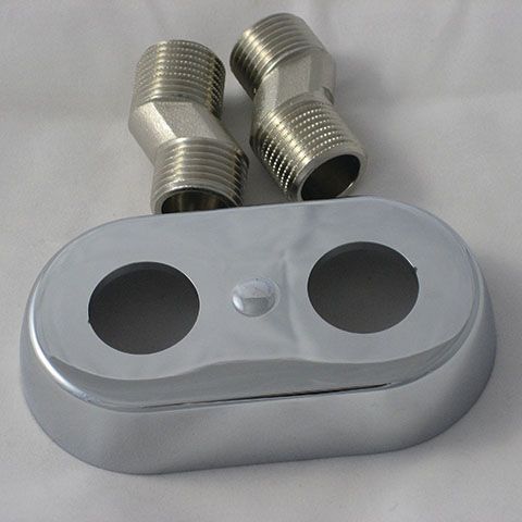 Kludi S-Anschluss f.Spezialarmaturen m.Rosette u.Dichtung verchromt