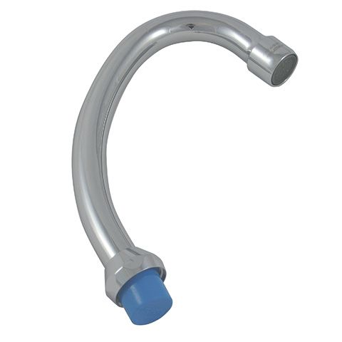 Kludi Rohrauslauf HU-Form 130mm m.Verschraubung 3/4" verchromt