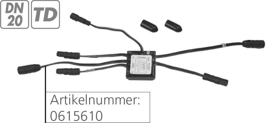 CONTI+ Steuerelektronik - DN20 TD (6 Anschl.), Batt., Netz, 6 V