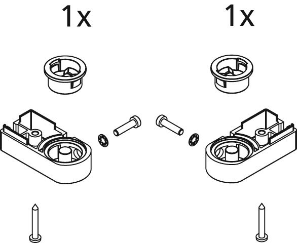 Kermi EBCC011 Set Lager unten .