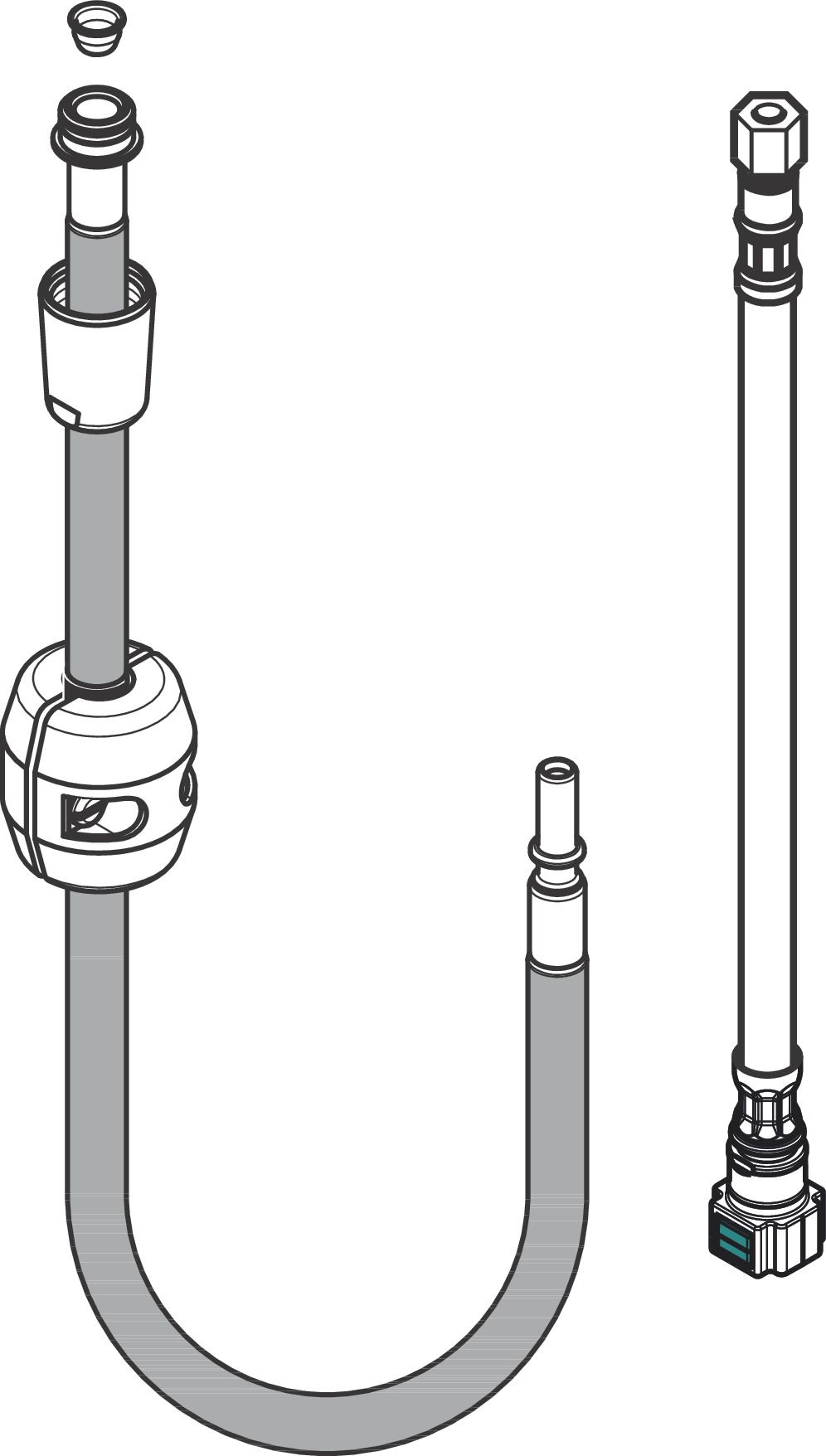 Hansgrohe Schlauchanschluss BS/DN8/ Schraub.Glideflex 1750