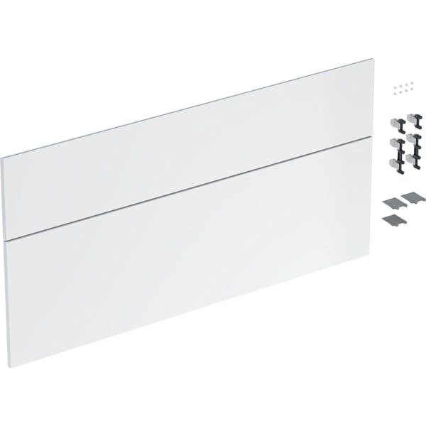 GE Schubladenfront Set für iCon für WT B:120cm, weiß glänzend